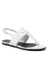 Calvin Klein Jeans Sandali Flat Sandal Hw Lth 2 YW0YW00544 Bela - Pepit.si