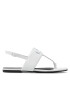 Calvin Klein Jeans Sandali Flat Sandal Hw Lth 2 YW0YW00544 Bela - Pepit.si