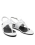 Calvin Klein Jeans Sandali Flat Sandal Hw Lth 2 YW0YW00544 Bela - Pepit.si