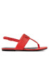 Calvin Klein Jeans Sandali Flat Sandal Hw Lth 2 YW0YW00544 Rdeča - Pepit.si