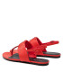 Calvin Klein Jeans Sandali Flat Sandal Hw Lth 2 YW0YW00544 Rdeča - Pepit.si