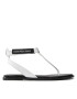 Calvin Klein Jeans Sandali Flat Sandal Toe YW0YW00545 Bela - Pepit.si