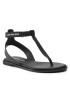 Calvin Klein Jeans Sandali Flat Sandal Toe YW0YW00545 Črna - Pepit.si