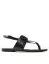 Calvin Klein Jeans Sandali Flat Sandal Toepost Hw YW0YW00953 Črna - Pepit.si