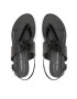 Calvin Klein Jeans Sandali Flat Sandal Toepost Hw YW0YW00953 Črna - Pepit.si