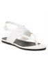 Calvin Klein Jeans Sandali Flat Sndal Toepost Hw YW0YW00953 Bela - Pepit.si