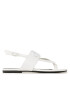 Calvin Klein Jeans Sandali Flat Sndal Toepost Hw YW0YW00953 Bela - Pepit.si