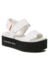 Calvin Klein Jeans Sandali Flatform Sandal Softny YW0YW00965 Bela - Pepit.si