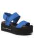 Calvin Klein Jeans Sandali Flatform Sandal Softny YW0YW00965 Modra - Pepit.si