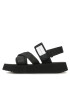 Calvin Klein Jeans Sandali Prefresato Sandal Bagde YW0YW00967 Črna - Pepit.si