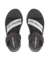 Calvin Klein Jeans Sandali Prefresato Sandal YW0YW00671 Črna - Pepit.si