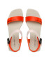 Calvin Klein Jeans Sandali Wedge Block Sandal Satin/Hw YW0YW00980 Oranžna - Pepit.si