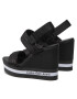 Calvin Klein Jeans Sandali Wedge Sandal Sling Pes YW0YW00572 Črna - Pepit.si