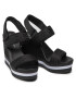 Calvin Klein Jeans Sandali Wedge Sandal Sling Pes YW0YW00572 Črna - Pepit.si