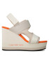 Calvin Klein Jeans Sandali Wedge Sandal Webbing YW0YW01073 Écru - Pepit.si