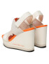 Calvin Klein Jeans Sandali Wedge Sandal Webbing YW0YW01073 Écru - Pepit.si