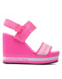 Calvin Klein Jeans Sandali Wedge Sandal YW0YW00669 Roza - Pepit.si