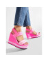 Calvin Klein Jeans Sandali Wedge Sandal YW0YW00669 Roza - Pepit.si