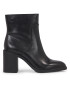 Calvin Klein Jeans Škornji Mid Block Heel Boot Lth Wn YW0YW01259 Črna - Pepit.si