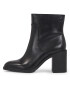 Calvin Klein Jeans Škornji Mid Block Heel Boot Lth Wn YW0YW01259 Črna - Pepit.si