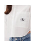 Calvin Klein Jeans Srajca J20J222614 Bela Cropped Fit - Pepit.si