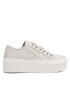 Calvin Klein Jeans Tenis superge Cupsole Flatform Ny Pearl Wn YW0YW01221 Bež - Pepit.si