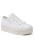 Calvin Klein Jeans Tenis superge Cupsole Flatform Ny Preal Wn YW0YW01221 Bela - Pepit.si