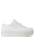 Calvin Klein Jeans Tenis superge Cupsole Flatform Ny Preal Wn YW0YW01221 Bela - Pepit.si