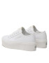 Calvin Klein Jeans Tenis superge Cupsole Flatform Ny Preal Wn YW0YW01221 Bela - Pepit.si