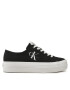 Calvin Klein Jeans Tenis superge Vulc Flatform Essential Mono YW0YW01030 Črna - Pepit.si