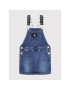 Calvin Klein Jeans Vsakodnevna obleka Denim Dungaree IG0IG01205 Mornarsko modra Regular Fit - Pepit.si