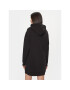 Calvin Klein Jeans Vsakodnevna obleka Double Ck Hoodie Dress J20J223257 Črna Oversize - Pepit.si