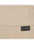 Calvin Klein Kapa Classic Cotton Rib Beanie K50K510982 Bež - Pepit.si