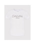 Calvin Klein Majica Print K20K202996 Bela Slim Fit - Pepit.si