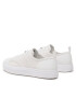 Calvin Klein Modne superge Low Top Lace Up Lth HM0HM01045 Bela - Pepit.si