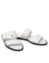 Calvin Klein Natikači Almond Flat 2Bar Slide HW0HW01134 Bela - Pepit.si