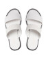 Calvin Klein Natikači Almond Flat 2Bar Slide HW0HW01134 Bela - Pepit.si