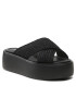 Calvin Klein Natikači Bubble Slide - Woven HW0HW01468 Črna - Pepit.si