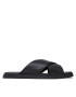 Calvin Klein Natikači Criss Cross Sandal Lth HM0HM00950 Črna - Pepit.si