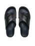 Calvin Klein Natikači Criss Cross Sandal Lth HM0HM01069 Črna - Pepit.si