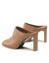 Calvin Klein Natikači Curved Stil Mule 80 HW0HW01542 Rjava - Pepit.si