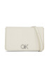 Calvin Klein Ročna torba Re-Lock Double Gusett Xbody K60K611531 Écru - Pepit.si