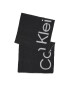 Calvin Klein Šal Logo Reverso Tonal Scarf 40X180 K60K611117 Črna - Pepit.si