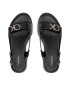 Calvin Klein Sandali Almond Flat Sandal W/Hdw HW0HW00680 Črna - Pepit.si