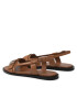 Calvin Klein Sandali Almond Flat Sandal W/Hdw HW0HW00680 Rjava - Pepit.si