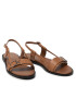 Calvin Klein Sandali Almond Flat Sandal W/Hdw HW0HW00680 Rjava - Pepit.si