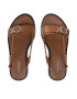 Calvin Klein Sandali Almond Flat Sandal W/Hdw HW0HW00680 Rjava - Pepit.si