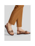 Calvin Klein Sandali Almond Flat Sandal W/Hdw HW0HW00680 Rjava - Pepit.si