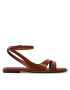 Calvin Klein Sandali Almond Sandal HW0HW01463 Rjava - Pepit.si