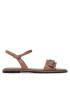 Calvin Klein Sandali Almond Sandal W/Hw HW0HW01483 Rjava - Pepit.si